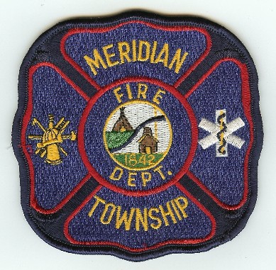 Meridian Township Fire Dept
Thanks to PaulsFirePatches.com for this scan.
Keywords: michigan department