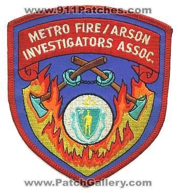 Metro Fire Arson Investigators Association (Massachsetts)
Thanks to apdsgt for this scan.
Keywords: assoc.