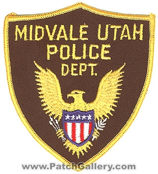 Midvale Police Department (Utah)
Thanks to Alans-Stuff.com for this scan.
Keywords: dept.