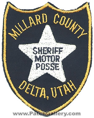 Millard County Sheriff's Department Motor Posse (Utah)
Thanks to Alans-Stuff.com for this scan.
Keywords: sheriffs dept. delta