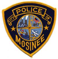 Mosinee Police (Wisconsin)
Thanks to BensPatchCollection.com for this scan.
Keywords: city of