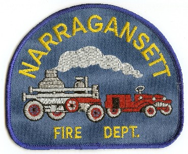 Narragansett Fire Dept
Thanks to PaulsFirePatches.com for this scan.
Keywords: rhode island department