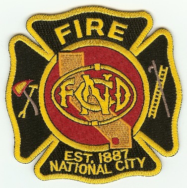 California - National City Fire - PatchGallery.com Online Virtual Patch ...