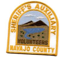 Navajo County Sheriff's Auxiliary Volunteers (Arizona)
Thanks to BensPatchCollection.com for this scan.
Keywords: sheriffs