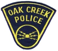Oak Creek Police (Wisconsin)
Thanks to BensPatchCollection.com for this scan.
