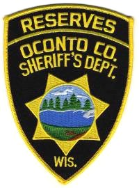 Oconto County Sheriff's Dept Reserves (Wisconsin)
Thanks to BensPatchCollection.com for this scan.
Keywords: sheriffs department