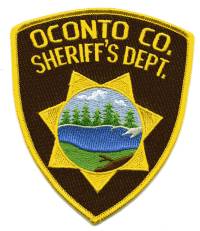 Oconto County Sheriff's Dept (Wisconsin)
Thanks to BensPatchCollection.com for this scan.
Keywords: sheriffs department