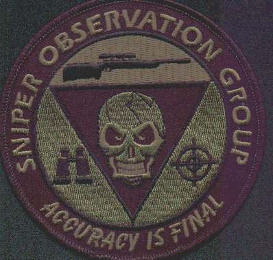 Ontario Police Sniper Observation Group
Thanks to EmblemAndPatchSales.com for this scan.
Keywords: california sog