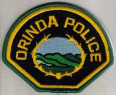 Orinda Police
Thanks to BlueLineDesigns.net for this scan.
Keywords: california