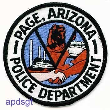 Page Police Department (Arizona)
Thanks to apdsgt for this scan.
