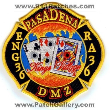 Pasadena Fire Department Station 36 (California)
Thanks to Paul Howard for this scan. 
Keywords: dept. eng ra dmz kings village