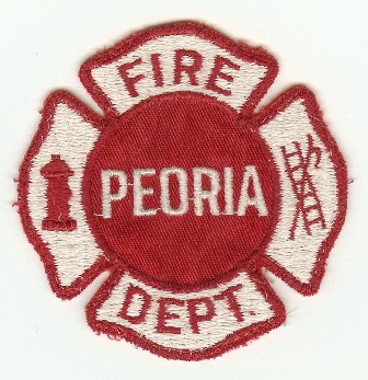 Peoria Fire Dept
Thanks to PaulsFirePatches.com for this scan.
Keywords: illinois department