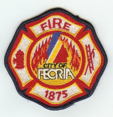 Peoria Fire
Thanks to PaulsFirePatches.com for this scan.
Keywords: illinois city of