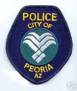 Peoria Police (Arizona)
Thanks to apdsgt for this scan.
Keywords: city of
