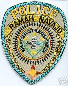 Ramah Navajo Police Department (New Mexico)
Thanks to apdsgt for this scan.
Keywords: dept. indian reservation tribe tribal great seal of the navajo nation