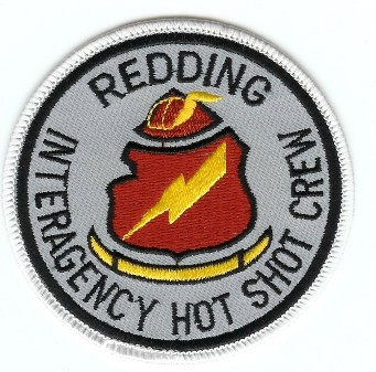 Redding Interagency Hot Shot Crew
Thanks to PaulsFirePatches.com for this scan.
Keywords: california fire wildland