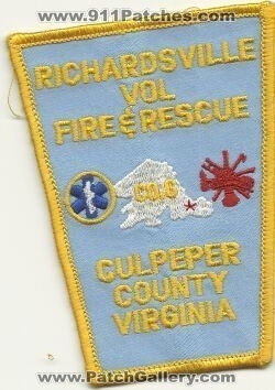 Richardsville Volunteer Fire and Rescue Department (Virginia)
Thanks to Mark Hetzel Sr. for this scan.
Keywords: vol. & ems culpeper county