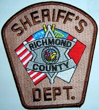 Richmond County Sheriff's Dept
Thanks to Chris Rhew for this picture.
Keywords: north carolina sheriffs department