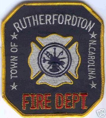 Rutherfordton Fire Dept
Thanks to Brent Kimberland for this scan.
Keywords: north carolina department town of