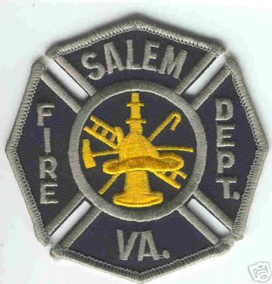 Salem Fire Dept
Thanks to Brent Kimberland for this scan.
Keywords: virginia department