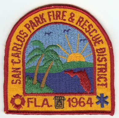 San Carlos Park Fire & Rescue District
Thanks to PaulsFirePatches.com for this scan.
Keywords: florida