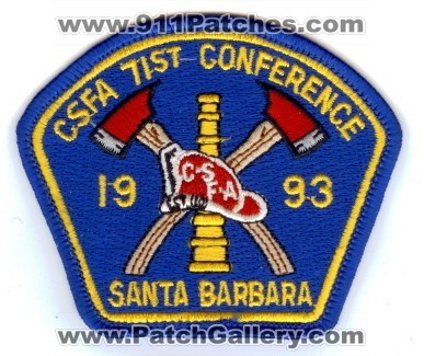 California State Firefighters Association 71st Conference (California)
Thanks to Paul Howard for this scan.
Keywords: santa barbara csfa