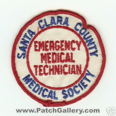Santa Clara County Emergency Medical Technician
Thanks to PaulsFirePatches.com for this scan.
Keywords: california ems emt medical society