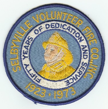 Selbyville Volunteer Fire Co Inc
Thanks to PaulsFirePatches.com for this scan.
Keywords: delaware company 50 fifty years