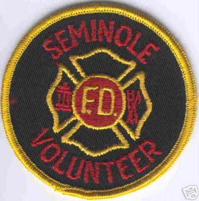 Seminole Volunteer F.D.
Thanks to Brent Kimberland for this scan.
Keywords: florida fire department fd