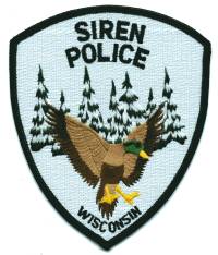 Siren Police (Wisconsin)
Thanks to BensPatchCollection.com for this scan.
