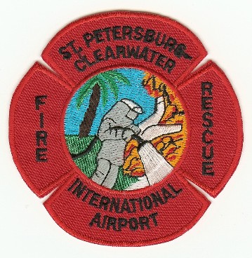 St Petersburg Clearwater International Airport Fire Rescue
Thanks to PaulsFirePatches.com for this scan.
Keywords: florida cfr arff aircraft crash saint