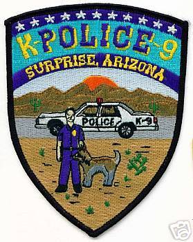 Surprise Police K-9 (Arizona)
Thanks to apdsgt for this scan.
Keywords: k9