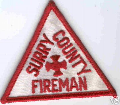 Surry County Fireman
Thanks to Brent Kimberland for this scan.
Keywords: north carolina