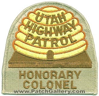Utah Highway Patrol Honorary Colonel (Utah)
Thanks to Alans-Stuff.com for this scan.
