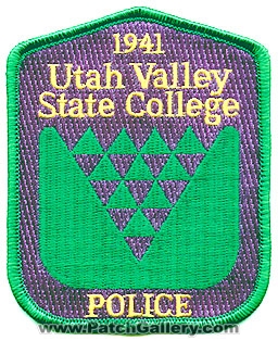 Utah Valley State College Police Department (Utah)
Thanks to Alans-Stuff.com for this scan.
Keywords: dept.