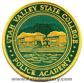 Utah Valley State College Police Department Academy (Utah)
Thanks to Alans-Stuff.com for this scan.
Keywords: dept.