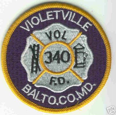 Violetville Vol FD
Thanks to Brent Kimberland for this scan.
Keywords: maryland volunteer fire department baltimore county 340