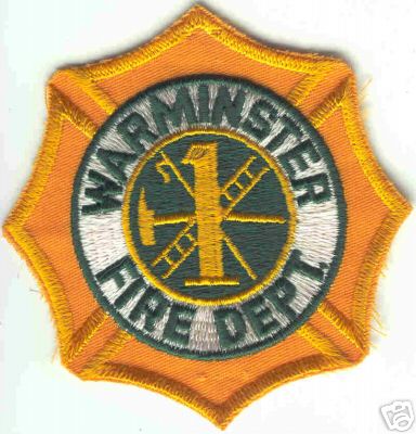 Warminster Fire Dept
Thanks to Brent Kimberland for this scan.
Keywords: pennsylvania department 1