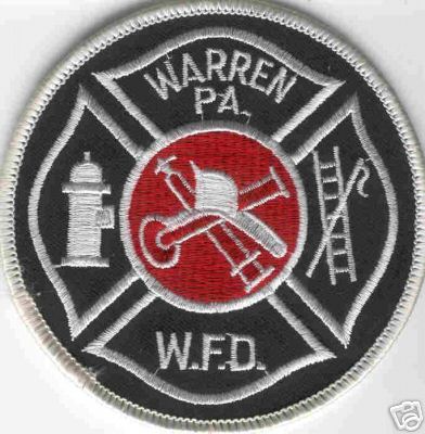 Warren F.D.
Thanks to Brent Kimberland for this scan.
Keywords: pennsylvania fire department wfd w.f.d.