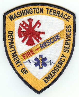 Washington Terrace Fire Rescue
Thanks to PaulsFirePatches.com for this scan.
Keywords: utah department of emergency services