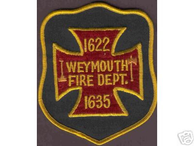 Weymouth Fire Dept
Thanks to Brent Kimberland for this scan.
Keywords: massachusetts department