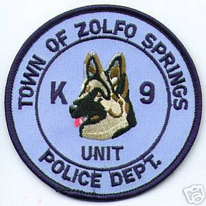 Zolfo Springs Police K-9 (Florida)
Thanks to apdsgt for this scan.
Keywords: k9 town of department dept