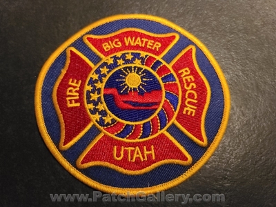 Big Water Fire Rescue Department Patch (Utah)
Thanks to Jeremiah Herderich for the picture.
Keywords: dept.