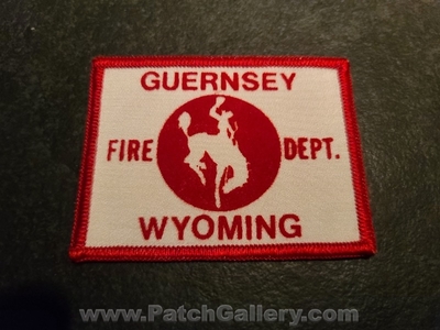 Guernsey Fire Department Patch (Wyoming)
Thanks to Jeremiah Herderich for the picture.
Keywords: dept.
