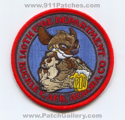 140th Wing Fire Department Buckley Air Force Base AFB USAF Military Patch (Colorado)
[b]Scan From: Our Collection[/b]
[b]Patch Made By: 911Patches.com[/b]
Keywords: dept. a.f.b. u.s.a.f. aurora