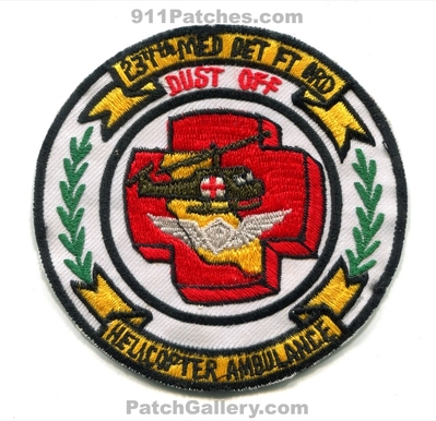237th Medical Attachment Fort Ord Helicopter Ambulance Dust Off US Army Military Patch (California)
Scan By: PatchGallery.com
Keywords: ft. dustoff air medevac