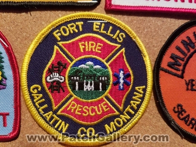Fort Ellis Fire Rescue Department Patch (Montana)
Thanks to Jeremiah Herderich for the picture.
Keywords: ft. dept. gallatin county co.