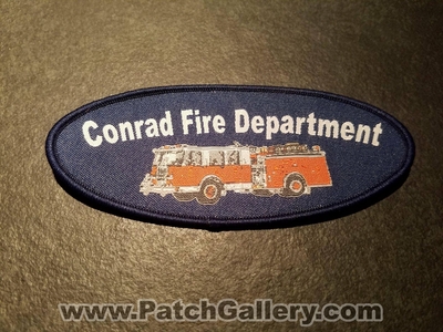 Conrad Fire Department Patch (Montana)
Thanks to Jeremiah Herderich for the picture.
Keywords: dept.