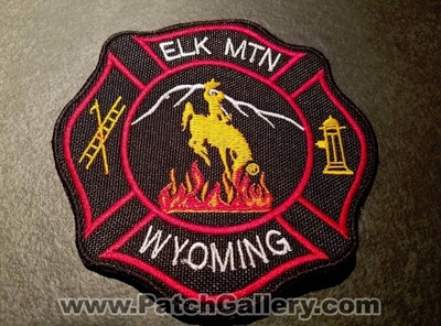 Elk Mountain Fire Department Patch (Wyoming)
Thanks to Jeremiah Herderich for the picture.
Keywords: mtn. dept.