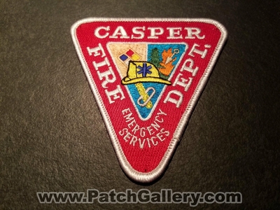 Casper Fire Department Emergency Services Patch (Wyoming)
Thanks to Jeremiah Herderich for the picture.
Keywords: dept.